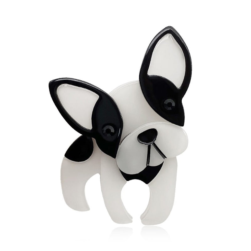 Entzückende handgemachte Cartoon Hund Acryl Brosche Pin