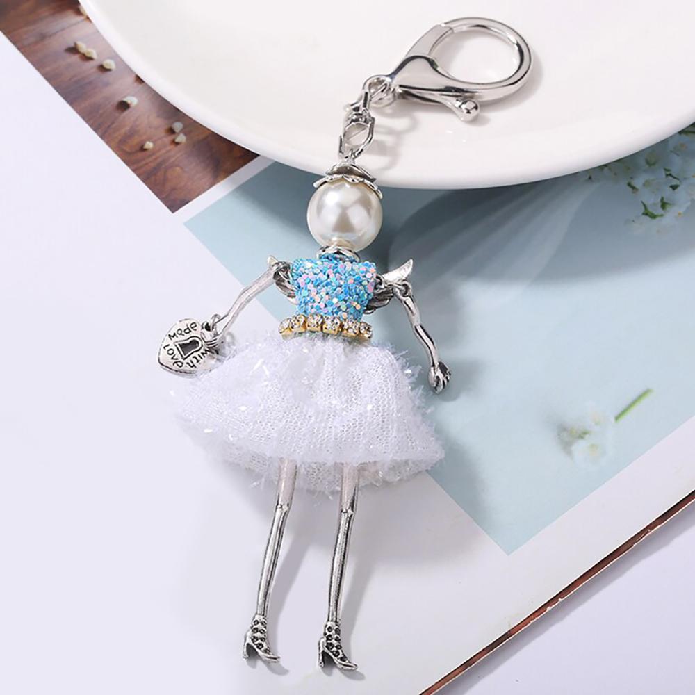 Entzückender handgemachter Puppen-Schlüsselanhänger