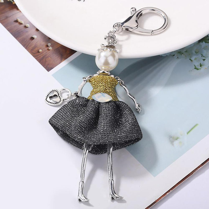 Entzückender handgemachter Puppen-Schlüsselanhänger