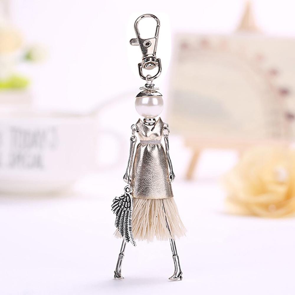 Entzückender handgemachter Puppen-Schlüsselanhänger