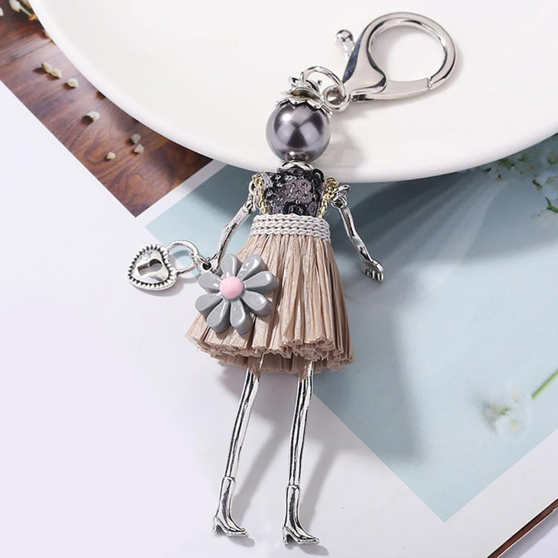 Entzückender handgemachter Puppen-Schlüsselanhänger