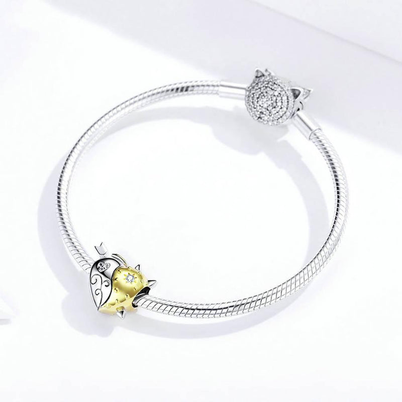 Verführerische Engel und Teufel Herz Charm Perlen