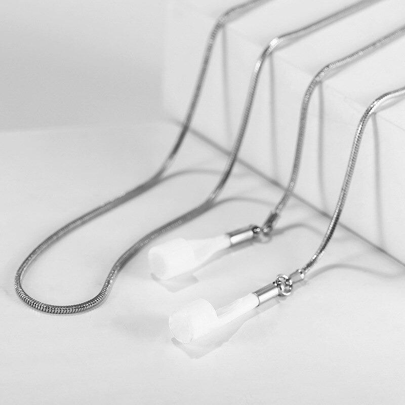 Anti-Verlust-Schlüsselband mit Perlen-Akzentkette für AirPods