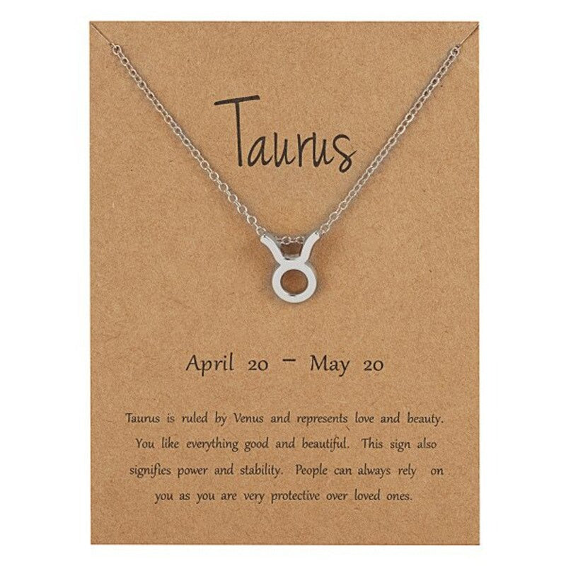 Astrologische 12 Sternbild Sternzeichen Halskette