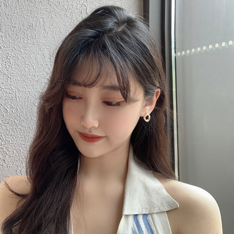 Asymmetrische geometrische, unregelmäßig geformte Statement-Ohrhänger