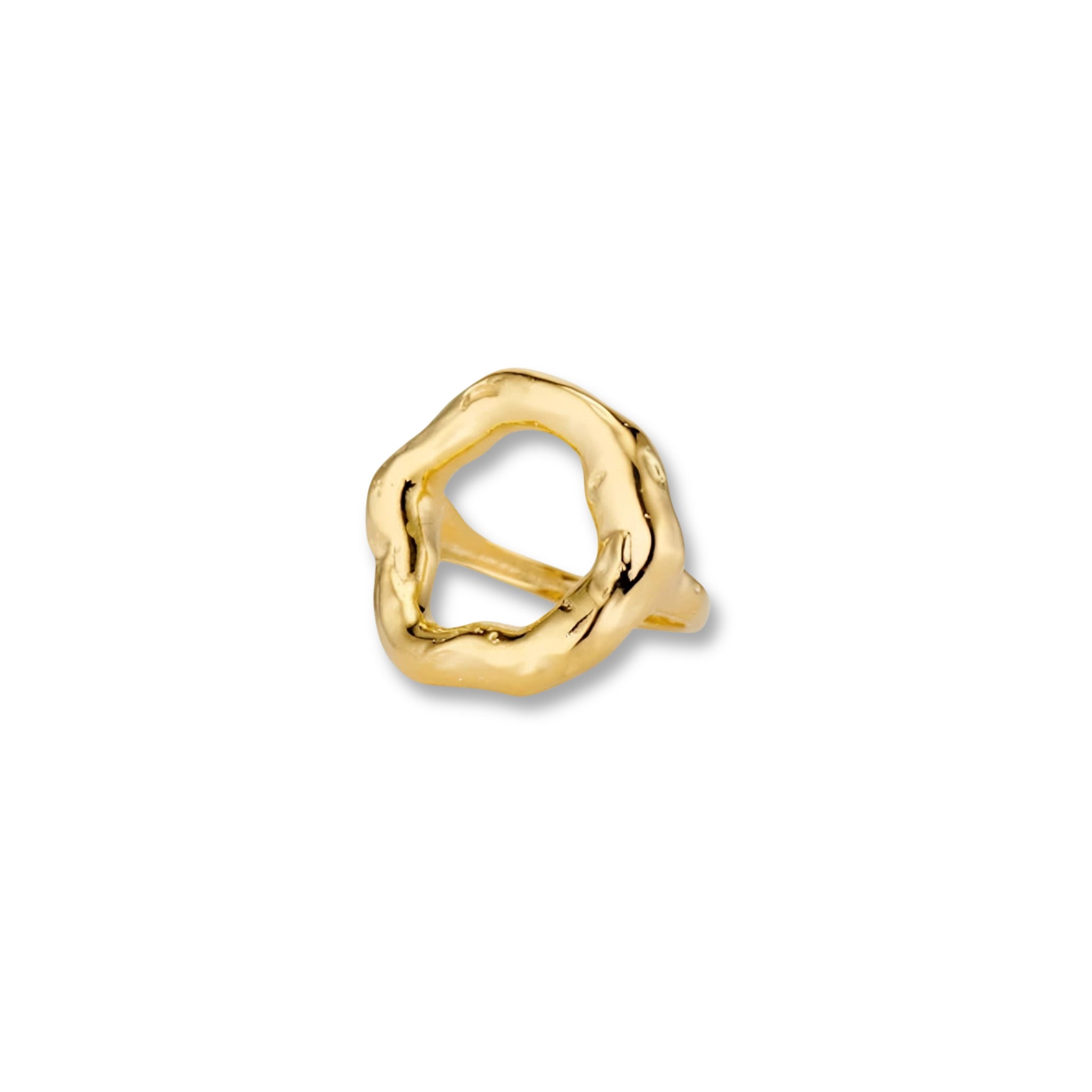 Klobiger Goldring - Klobiger Statement-Ring mit offener Mitte