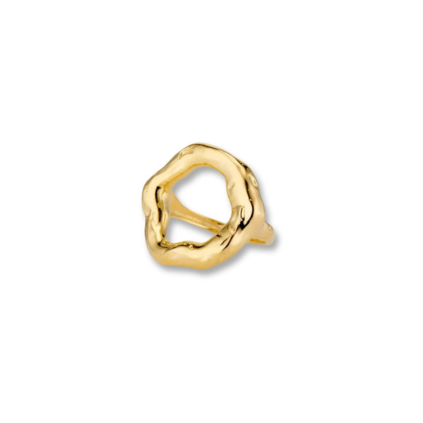 Klobiger Goldring - Klobiger Statement-Ring mit offener Mitte