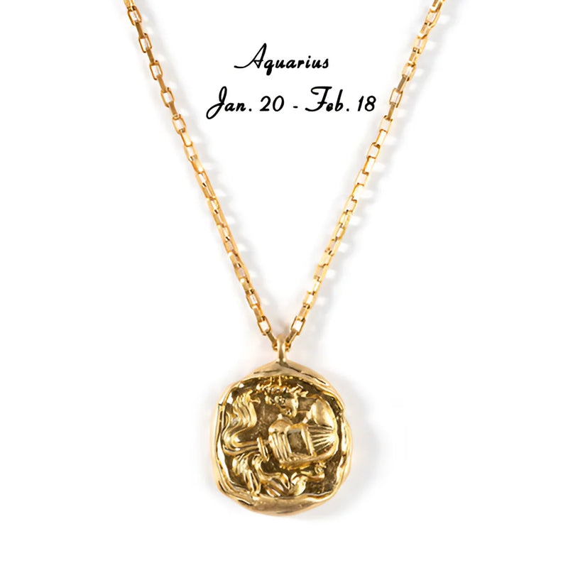 18 Karat Gold Sternzeichen-Anhänger - Luxuriöser himmlischer Astrologie-Schmuck