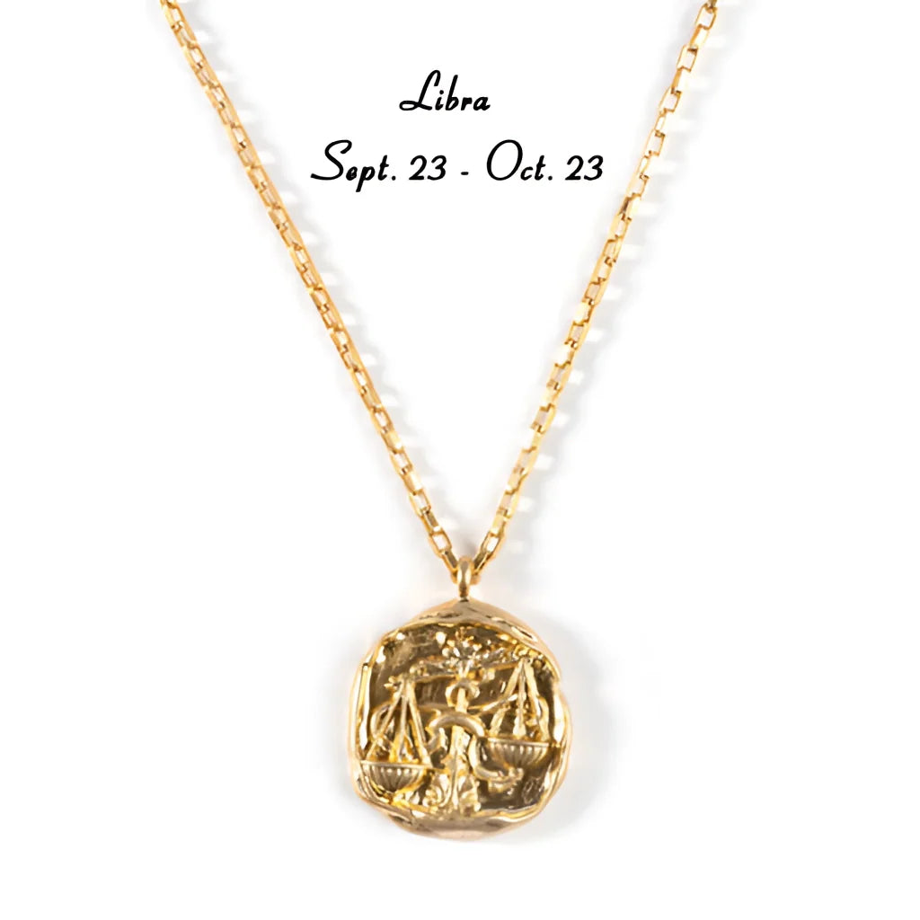 18 Karat Gold Sternzeichen-Anhänger - Luxuriöser himmlischer Astrologie-Schmuck