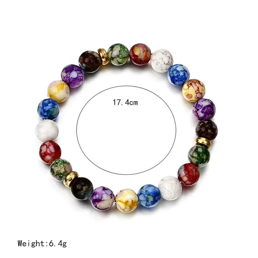 7 Chakra-Heilarmband – Meditationsperlen, mit Reiki angereichertes Energiegleichgewicht