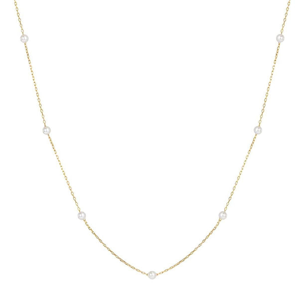 Perlenkette aus 925er Sterlingsilber – hypoallergene, zarte Kette