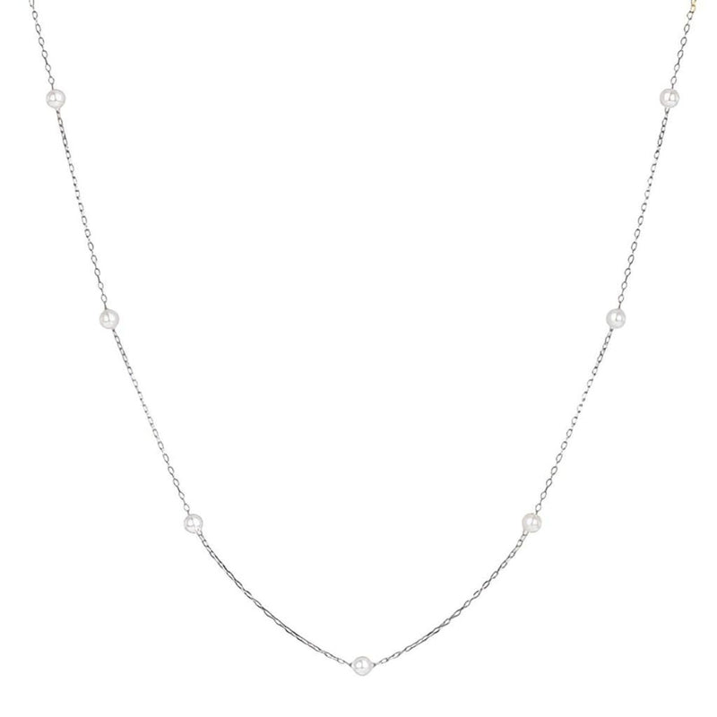 Perlenkette aus 925er Sterlingsilber – hypoallergene, zarte Kette