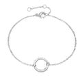 Verstellbares Armband mit rundem Anhänger - minimalistisch und elegant