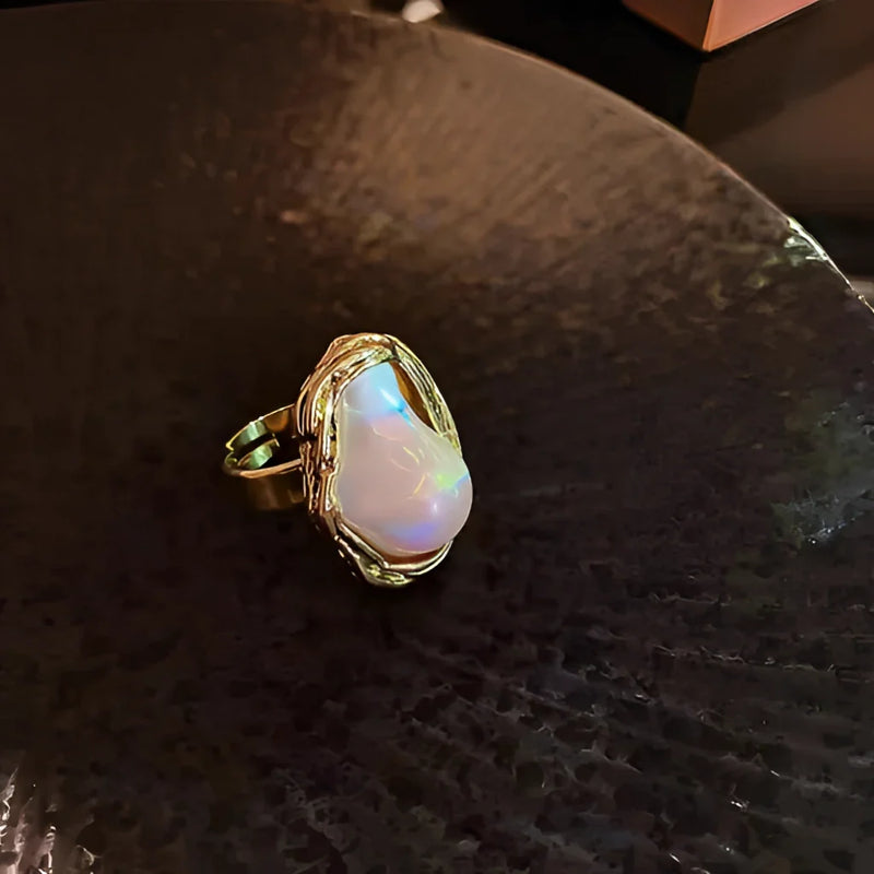 Statement-Ring mit Barockperlen – luxuriöser Cocktail-Schmuck aus Gold für Damen