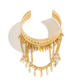 Boho Tribal Gold Fransen Armreif - Statement Festival Schmuck