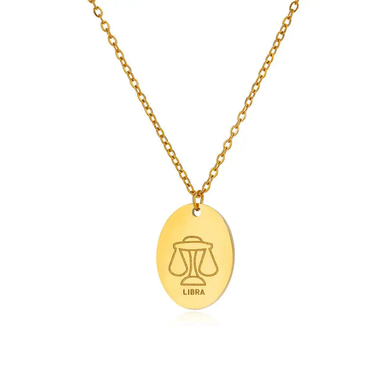 Personalisierte goldene Sternzeichen-Halskette – personalisiertes Astrologie-Anhänger-Geschenk