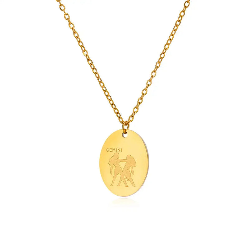 Personalisierte goldene Sternzeichen-Halskette – personalisiertes Astrologie-Anhänger-Geschenk