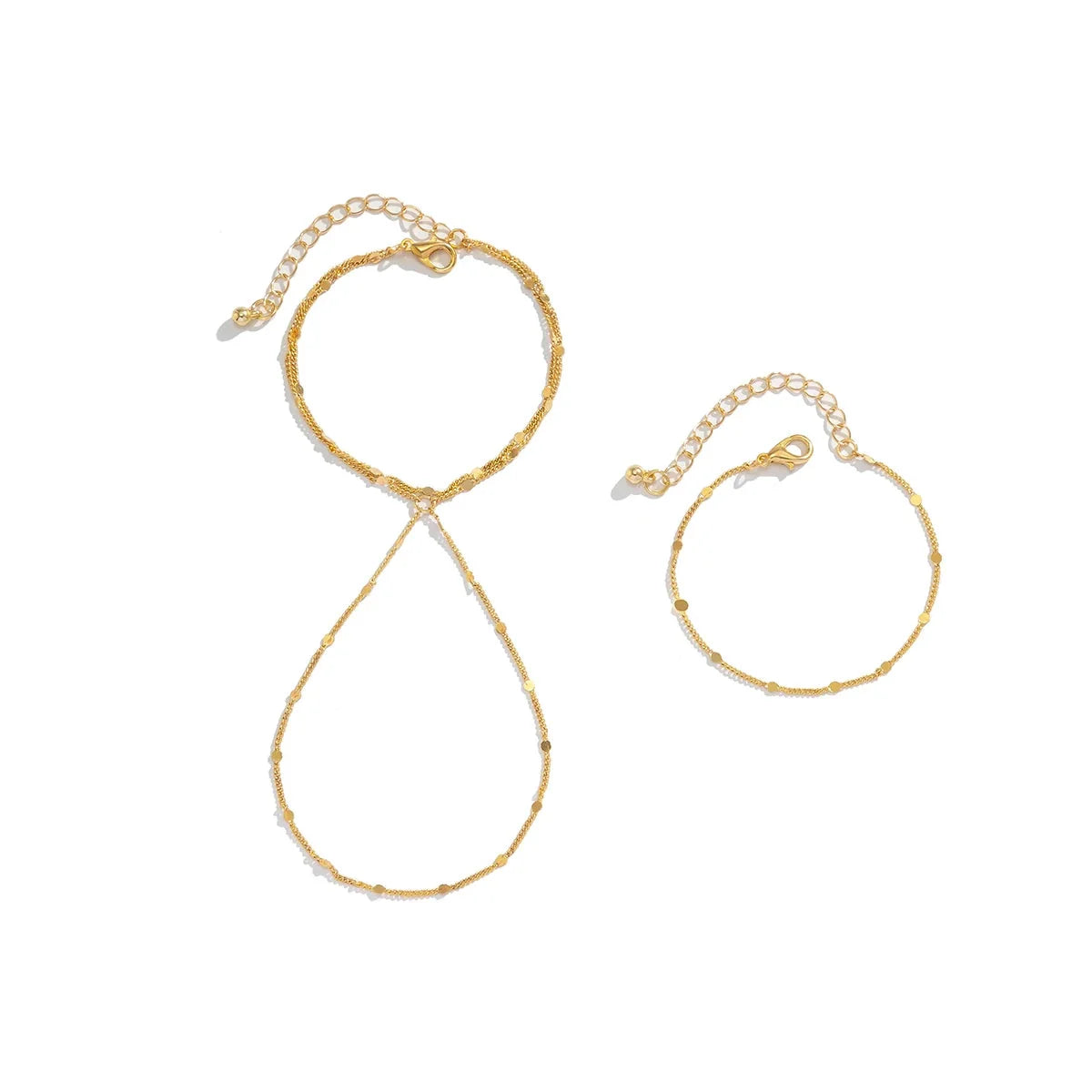 Zartes goldenes Handkettenarmband – modischer, eleganter Damenschmuck