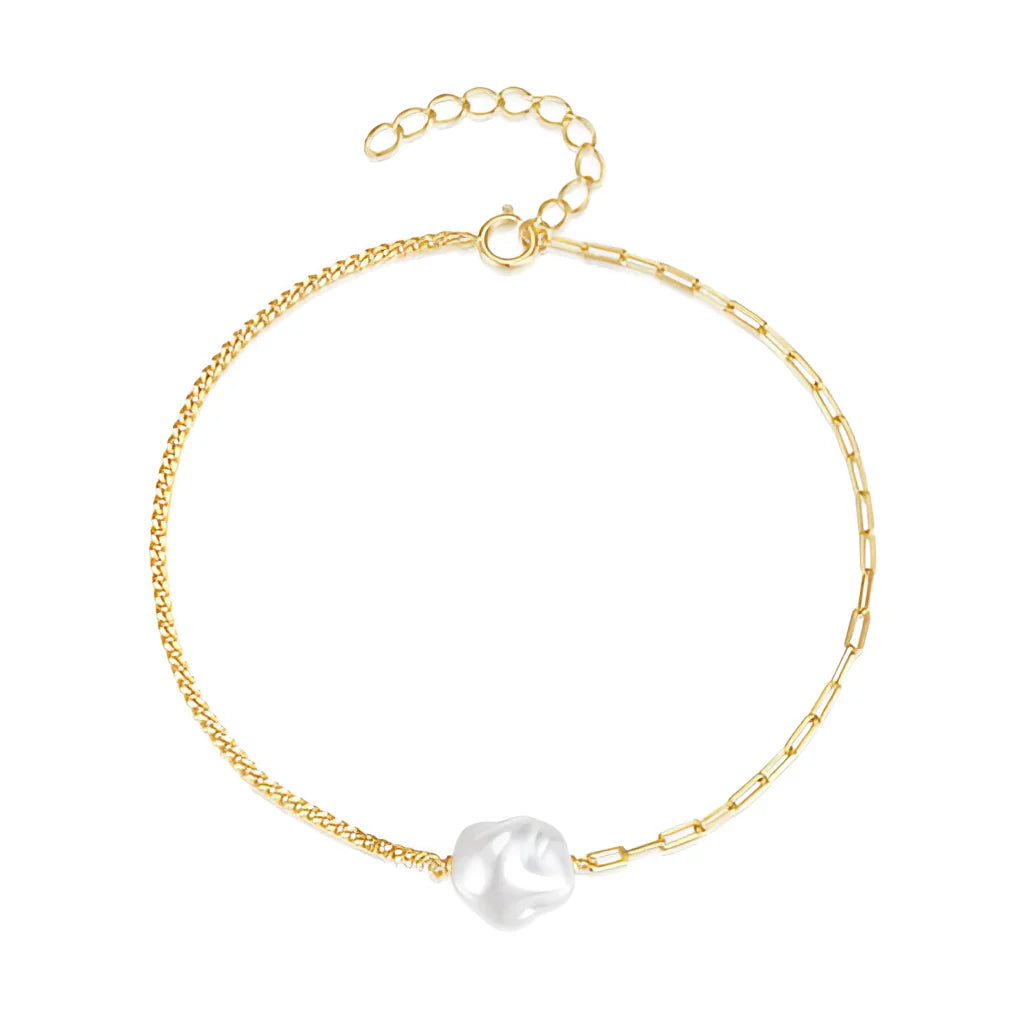 Goldenes Perlenarmband – Minimalistischer Schmuck für Frauen