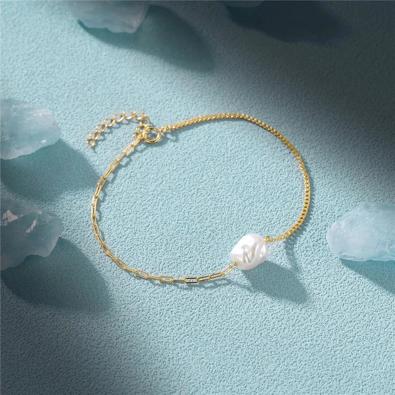 Goldenes Perlenarmband – Minimalistischer Schmuck für Frauen