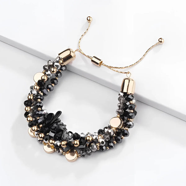 Verstellbares mehrlagiges Perlenarmband - Luxusschmuck