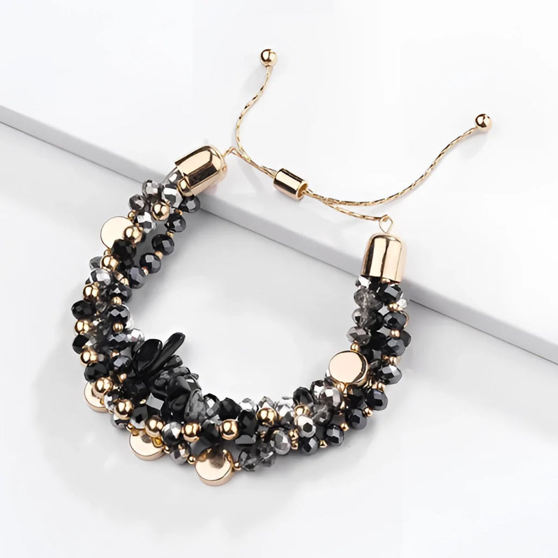 Verstellbares mehrlagiges Perlenarmband - Luxusschmuck