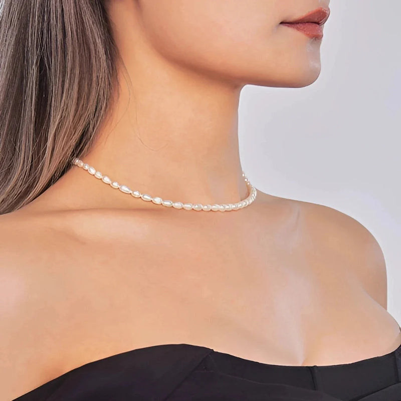 Elegante Perlenkette - Minimalistischer Brautschmuck