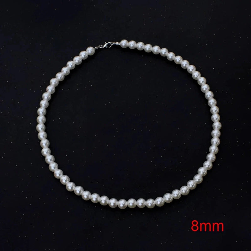 Elegante weiße Perlenkette - Luxuriöser Brautschmuck