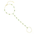 Kettengliederarmband mit Ring - Verstellbarer Luxus-Handschmuck