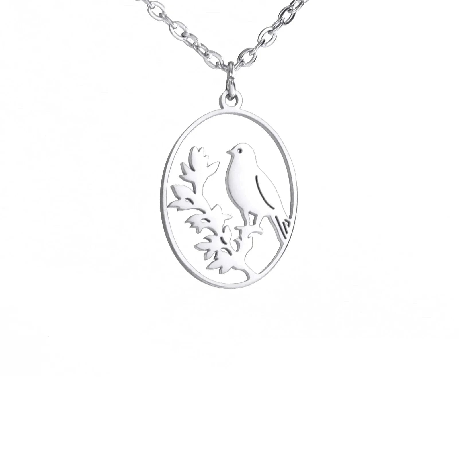 Goldene Halskette mit Tieranhänger – Kaninchen, Vogel, Schmetterlingssilhouette