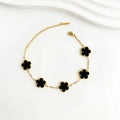 Goldenes Kleeblatt-Charm-Armband – verstellbar, trendig und einzigartige Optionen