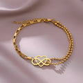 Armband mit Herzanhängern – eleganter, verstellbarer, zierlicher Schmuck
