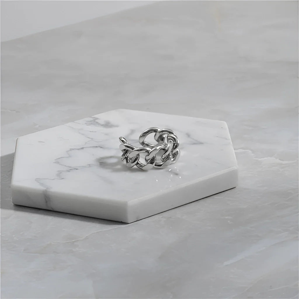 Gold Knotenring - Designer, Luxus Statement Schmuck, verstellbar