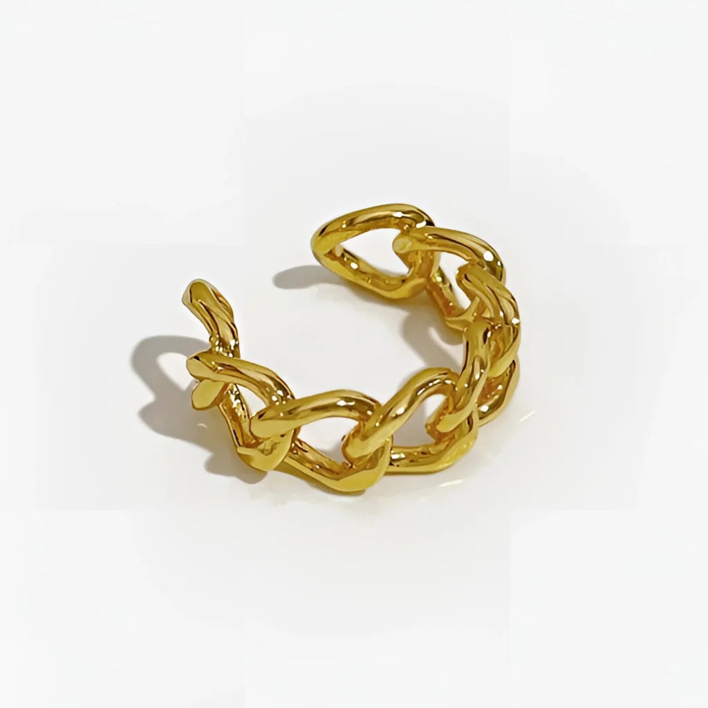 Gold Knotenring - Designer, Luxus Statement Schmuck, verstellbar