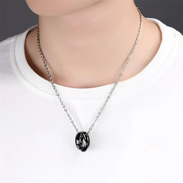 Seine Königin, ihr König Edelstahl Paar Halskette - Romantisches Geschenk