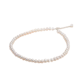 Luxuriöse Halskette aus weißen Süßwasserperlen – Hochglänzender Brautschmuck
