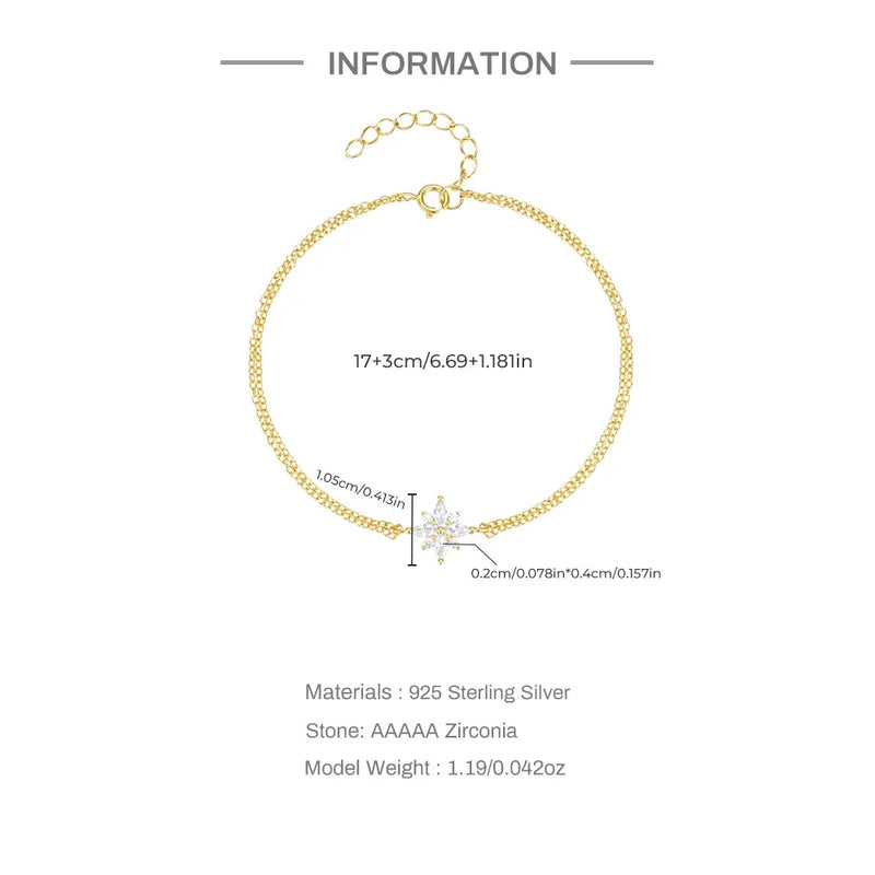 Luxuriöses Damen-Goldkettenarmband mit blauem Topas – verstellbarer Verschluss