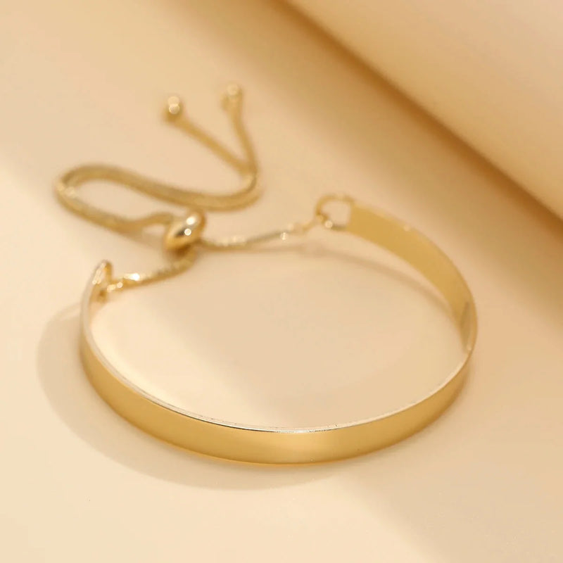 Minimalistisches Goldarmband | Modernes, elegantes Armband | Luxuriöses Armband für Damen