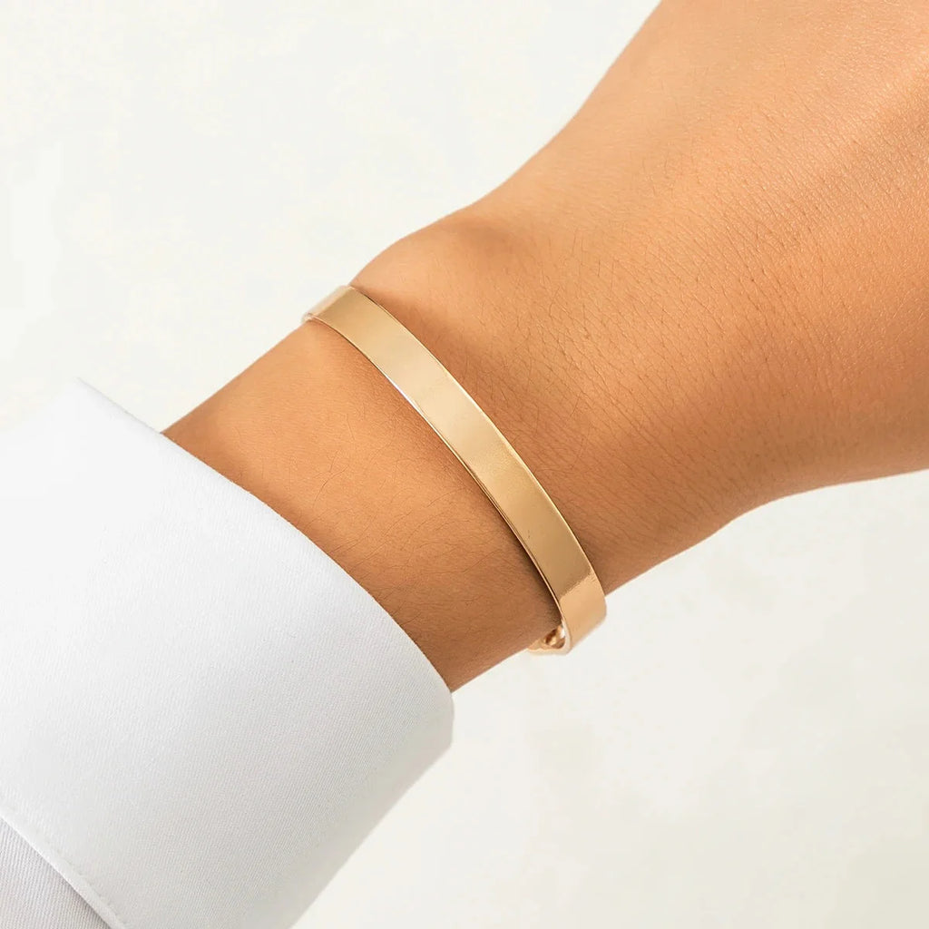 Minimalistisches Goldarmband | Modernes, elegantes Armband | Luxuriöses Armband für Damen