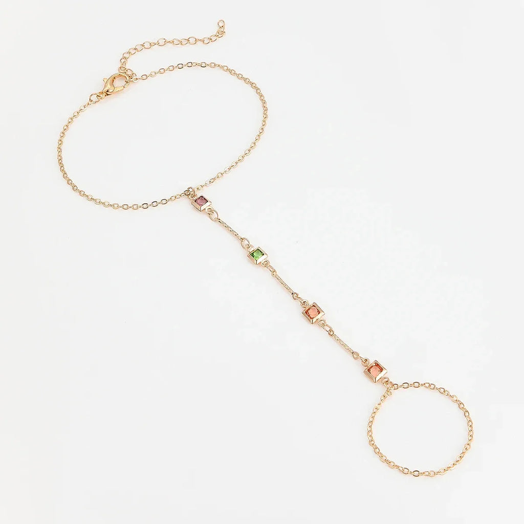 Verstellbares, zierliches Damenarmband mit Sternanhänger - eleganter Schmuck