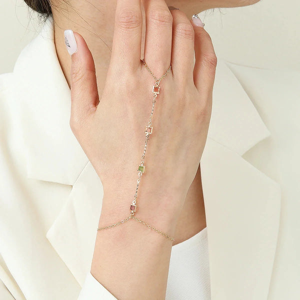 Verstellbares, zierliches Damenarmband mit Sternanhänger - eleganter Schmuck