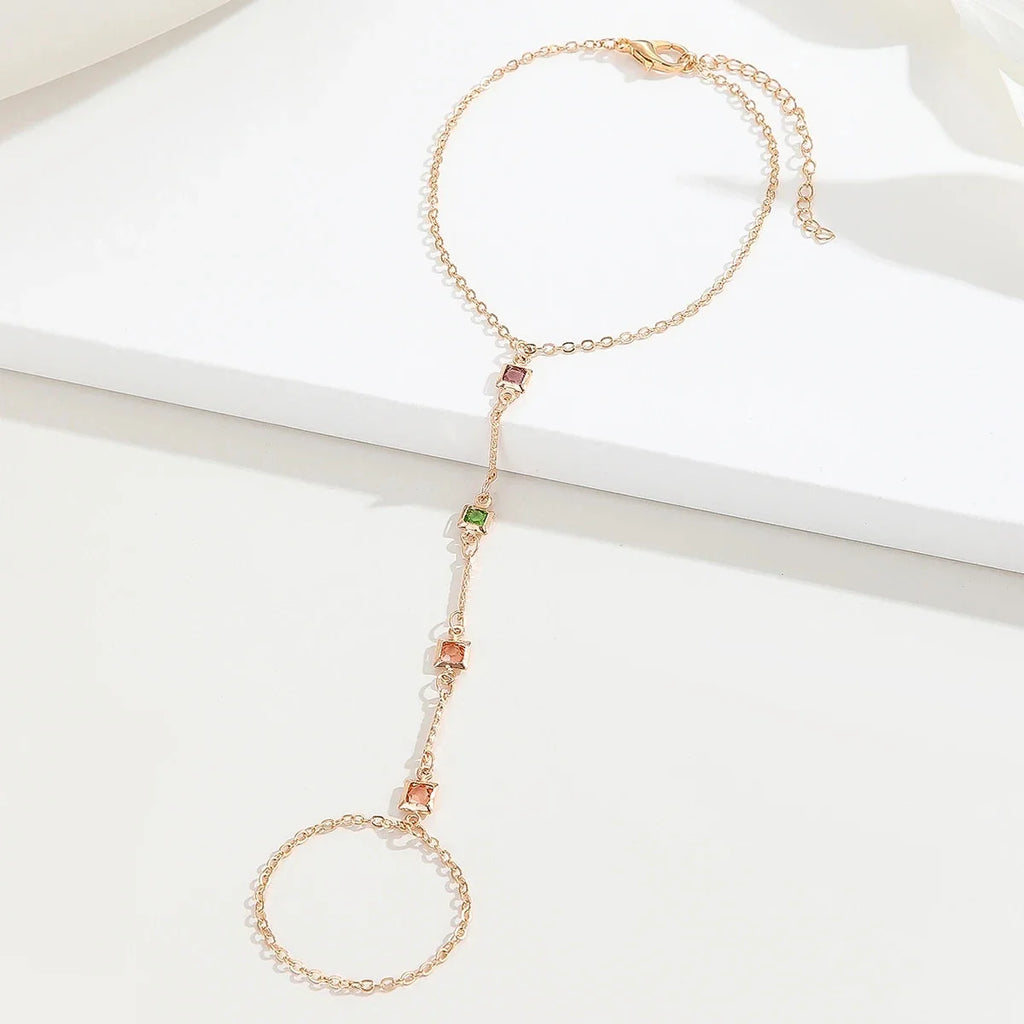 Verstellbares, zierliches Damenarmband mit Sternanhänger - eleganter Schmuck