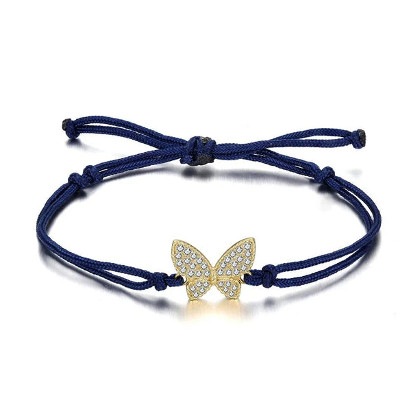 Verstellbares Schmetterlingsarmband aus Sterlingsilber 925 – eleganter, zierlicher Schmuck