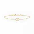 Verstellbares Armband aus Sterlingsilber mit Doppelschlaufe – hypoallergen