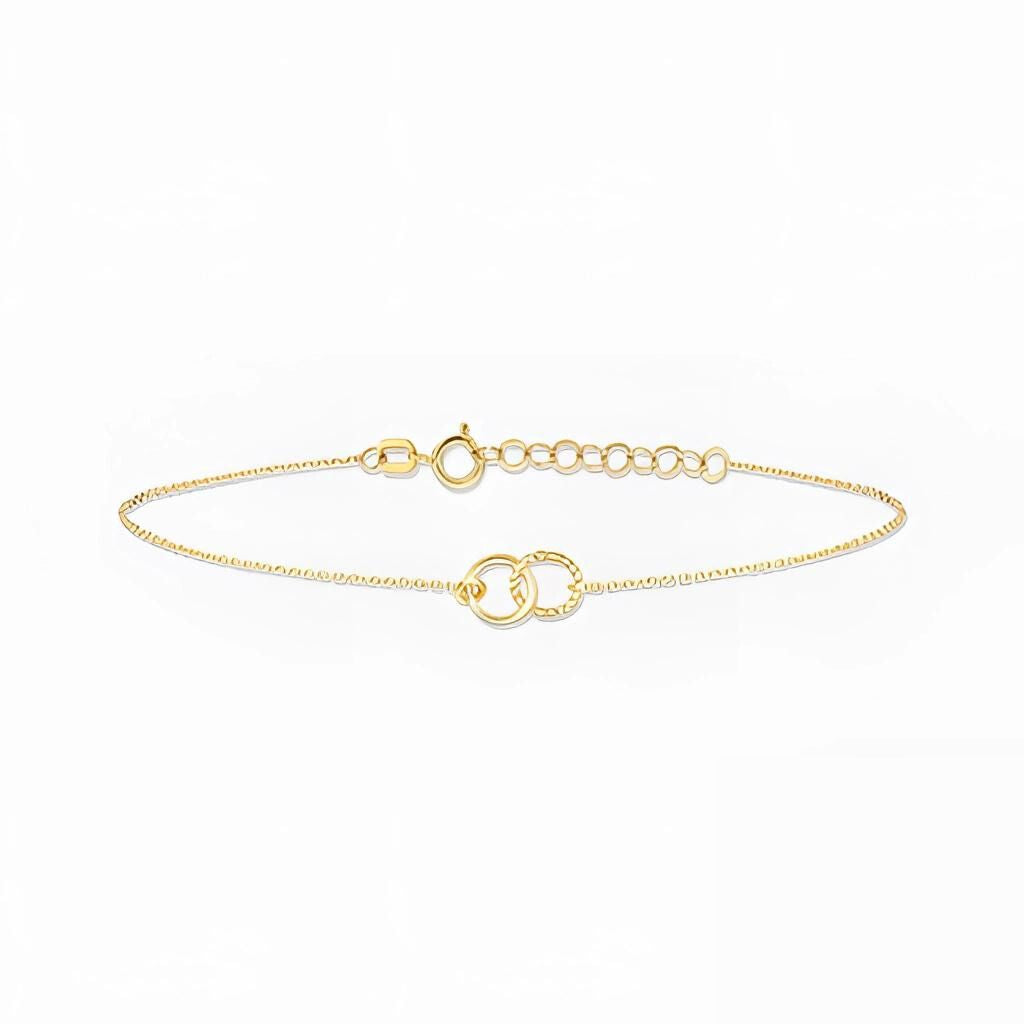 Verstellbares Armband aus Sterlingsilber mit Doppelschlaufe – hypoallergen