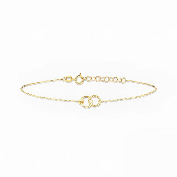 Verstellbares Armband aus Sterlingsilber mit Doppelschlaufe – hypoallergen