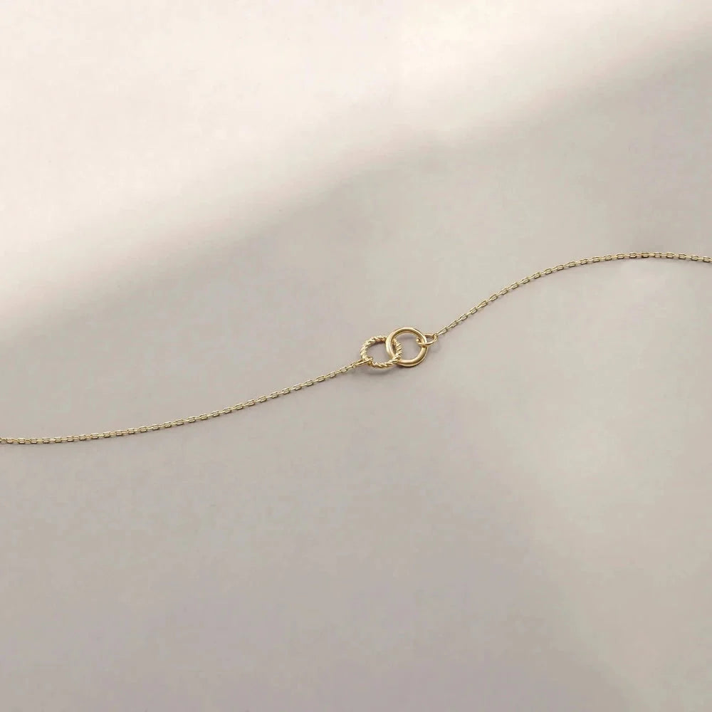 Verstellbares Armband aus Sterlingsilber mit Doppelschlaufe – hypoallergen