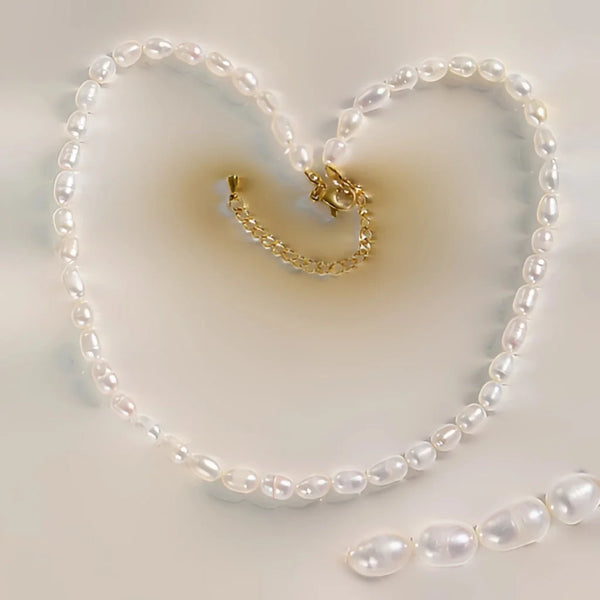 Wasserfeste hypoallergene Perlenkette - Eleganter Strandschmuck