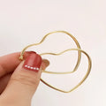 Gold Herz Armreif - Elegantes herzförmiges Perlenarmband für Damen