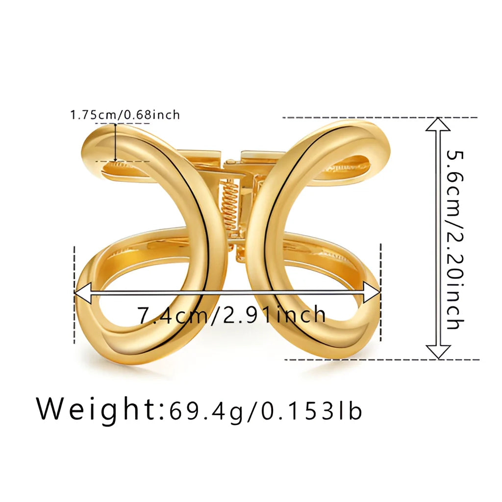 Luxuriöser verstellbarer Goldring mit Doppelband - Skulpturaler Designerschmuck